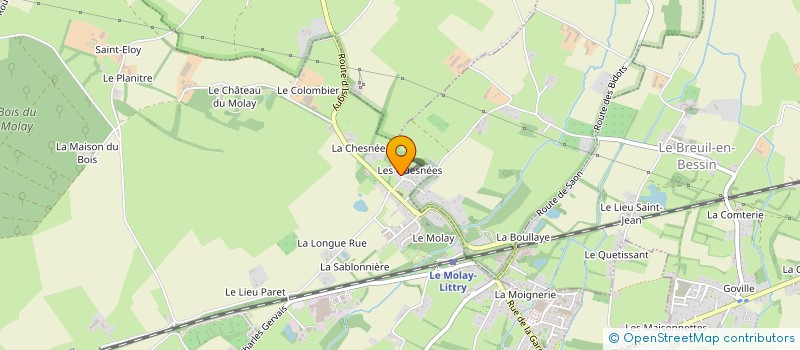 localisation de l'entreprise MADAME ODILE YVARD à LE MOLAY-LITTRY