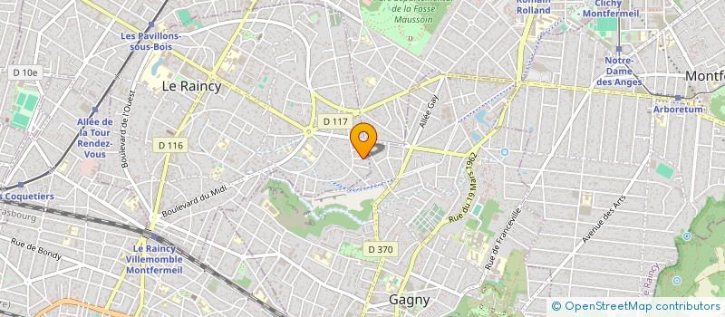 localisation de l'entreprise MADAME ODILE ZELNIK  LE RAINCY