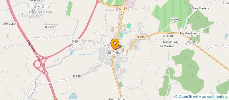 localisation de l'entreprise MADAME ODILLE DUMONT à MIRAMBEAU