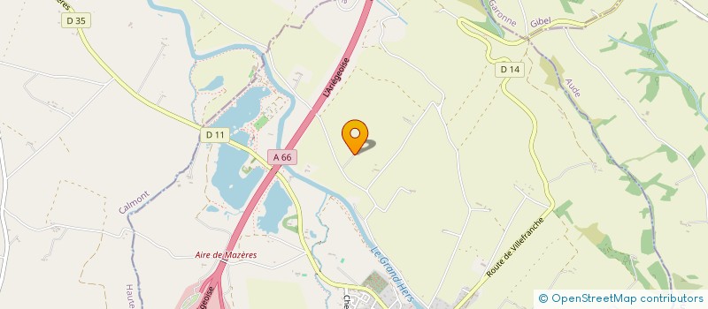 localisation de l'entreprise MADAME ODINE BOURREL à MAZERES