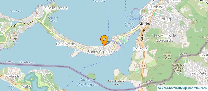 localisation de l'entreprise MADAME ODISHA ATHANAZE GUMBS  SAINT-MARTIN