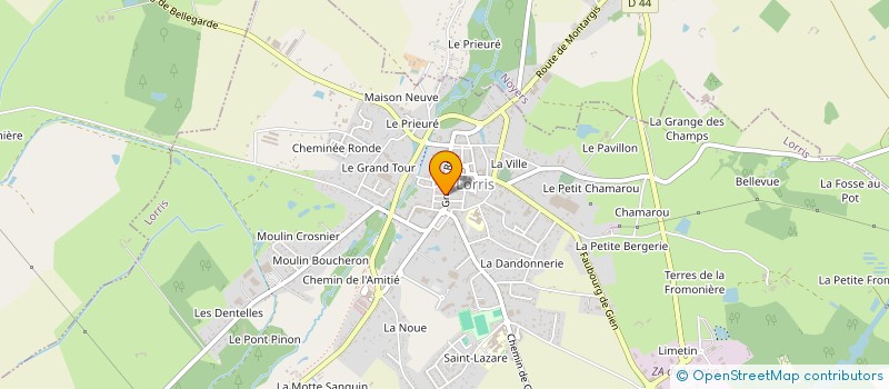 localisation de l'entreprise MADAME ODYLE BOISSEAU à LORRIS