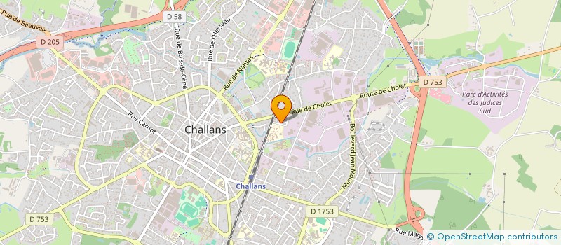 localisation de l'entreprise MADAME OFELIA TOHIN à CHALLANS
