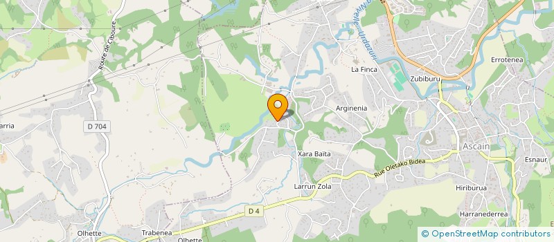 localisation de l'entreprise MADAME OIHANA ALDAY  ASCAIN