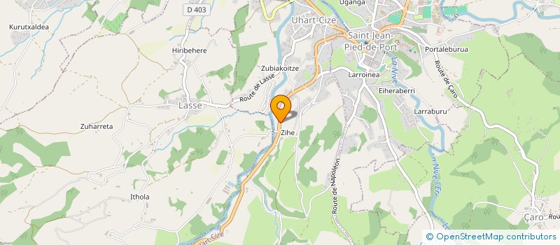 localisation de l'entreprise MADAME OIHANA ANOCIBAR  UHART-CIZE