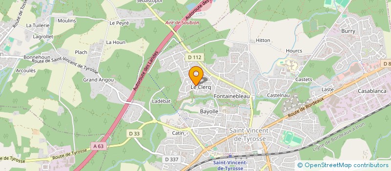 localisation de l'entreprise MADAME OIHANA MASSE  SAINT-VINCENT-DE-TYROSSE