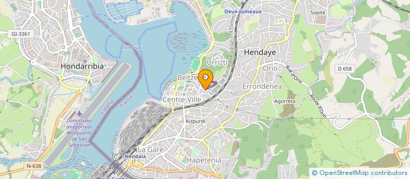 localisation de l'entreprise MADAME OIHANA PERENNOU  HENDAYE