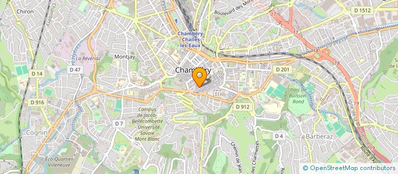 localisation de l'entreprise MADAME OISSILA LATEUR à CHAMBERY