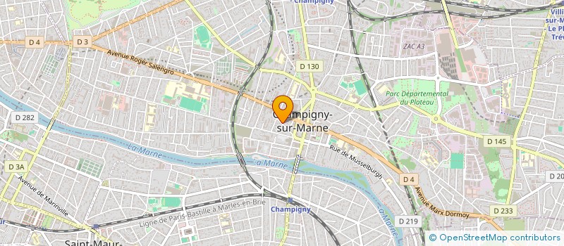 localisation de l'entreprise MADAME OKSANA DORYKEVYCH  CHAMPIGNY-SUR-MARNE