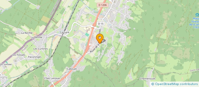 localisation de l'entreprise MADAME OKSANA KAMYSHANOVA  SAINT-CERGUES