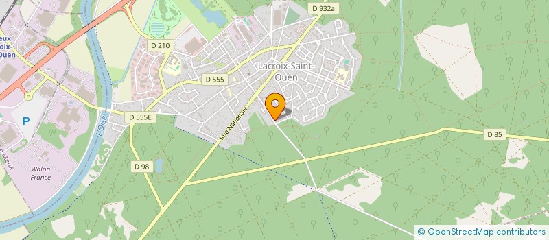 localisation de l'entreprise MADAME OKSANA KRAVTSOVA  LACROIX-SAINT-OUEN