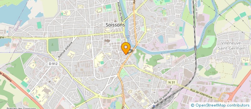 localisation de l'entreprise MADAME OKSANA KUZNETSOVA à SOISSONS