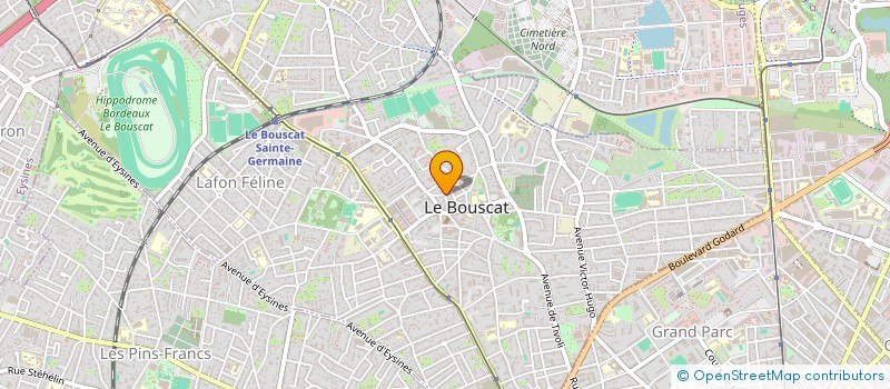 localisation de l'entreprise MADAME OKSANA MIROSHNYK  LE BOUSCAT