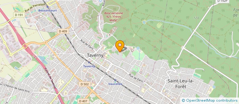 localisation de l'entreprise MADAME OKSANA PONOMARENKO  TAVERNY