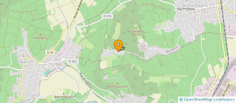 localisation de l'entreprise MADAME OKSANA WAAG  BISCHOFFSHEIM