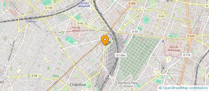 localisation de l'entreprise MADAME OLADUNNI OGUNLESI  CHATILLON