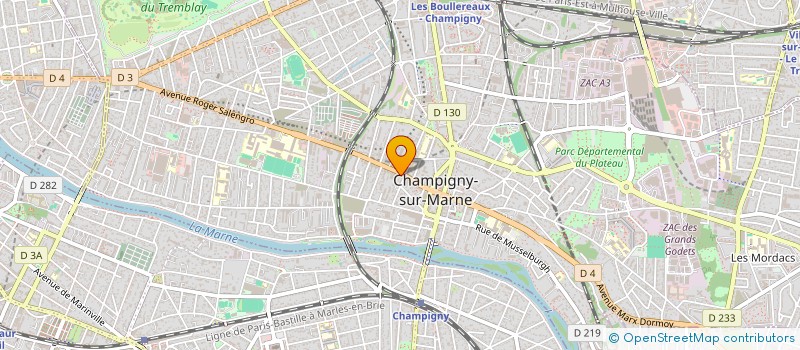 localisation de l'entreprise MADAME OLENA HUSIEVA  CHAMPIGNY-SUR-MARNE