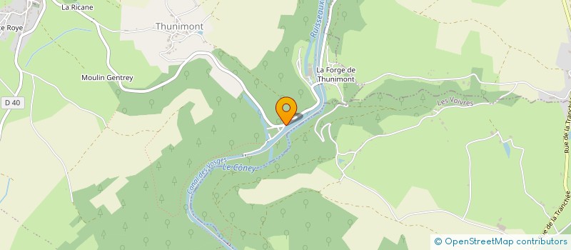 localisation de l'entreprise MADAME OLENA KADAR  LA VOGE-LES-BAINS