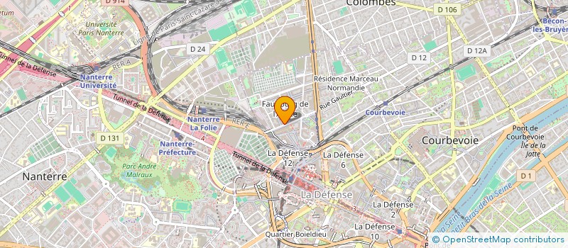 localisation de l'entreprise MADAME OLENA KLYMKOVYCH  COURBEVOIE