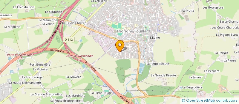 localisation de l'entreprise MADAME OLENA MELEZHYK  THORIGNE-FOUILLARD