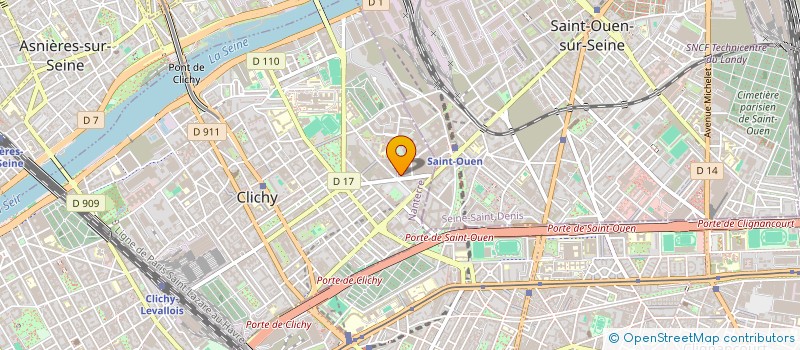 localisation de l'entreprise MADAME OLENA MORARENKO  CLICHY