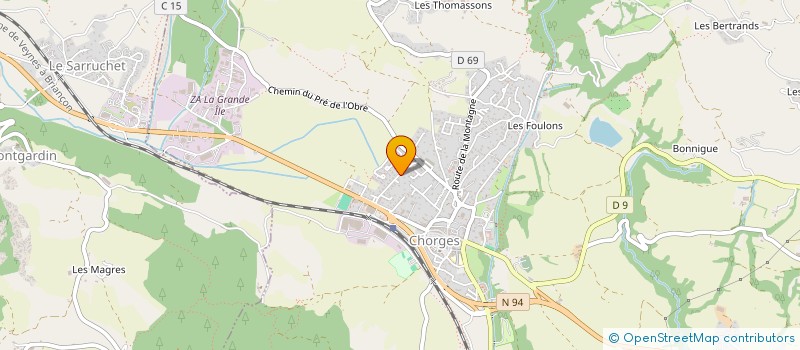 localisation de l'entreprise MADAME OLENA TEREKHOVA  CHORGES