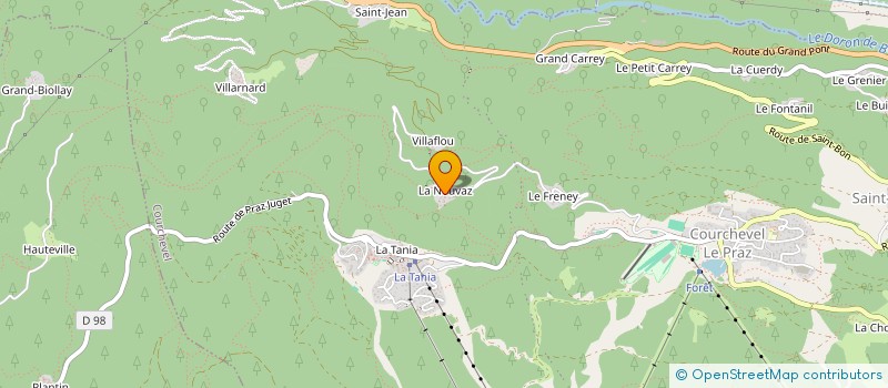 localisation de l'entreprise MADAME OLESYA SMOLINA à COURCHEVEL