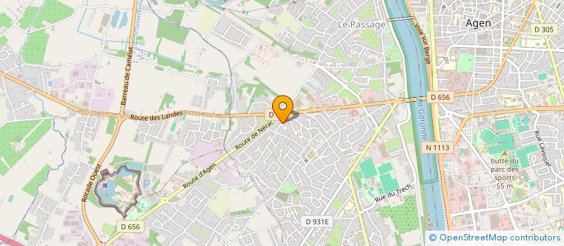 localisation de l'entreprise MADAME OLFA AMRI  LE PASSAGE