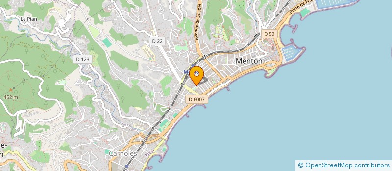 localisation de l'entreprise MADAME OLFA BEN HAMOUDA à MENTON