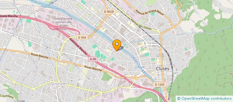localisation de l'entreprise MADAME OLFA JEBALI à CLUSES