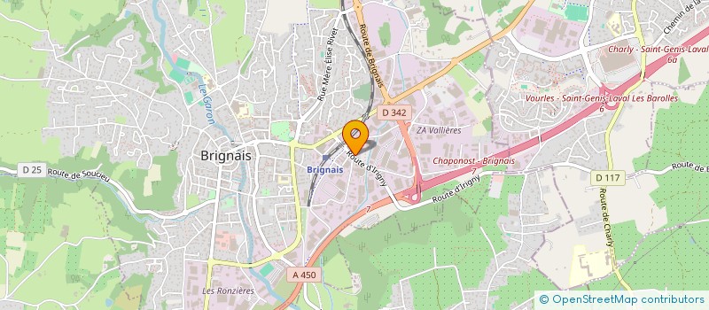 localisation de l'entreprise MADAME OLFA KLAI à BRIGNAIS