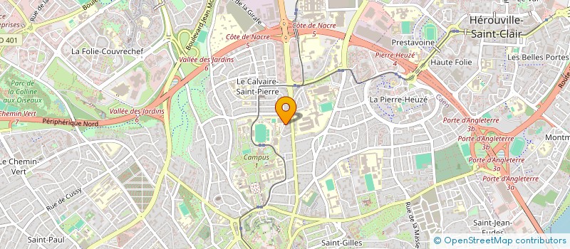 localisation de l'entreprise MADAME OLGA BLONDEL à CAEN