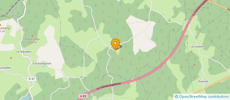 localisation de l'entreprise MADAME OLGA BOUVY  MEYMAC