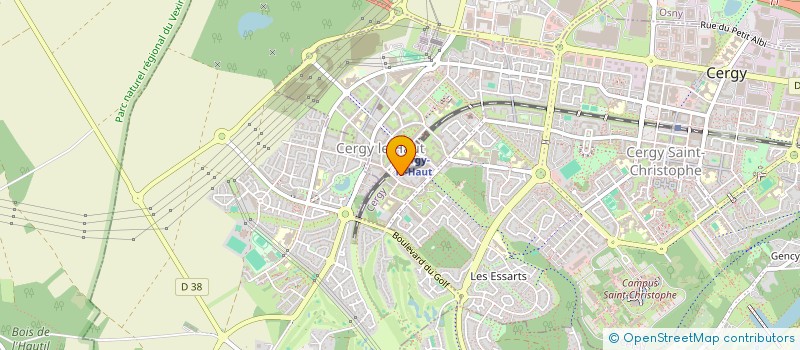 localisation de l'entreprise MADAME OLGA CHEBAEVA  CERGY