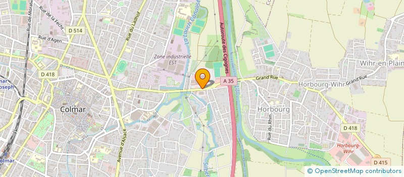 localisation de l'entreprise MADAME OLGA DJELILOVA  COLMAR
