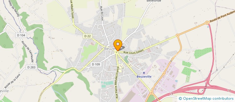 localisation de l'entreprise MADAME OLGA EUDELINE à BEUZEVILLE