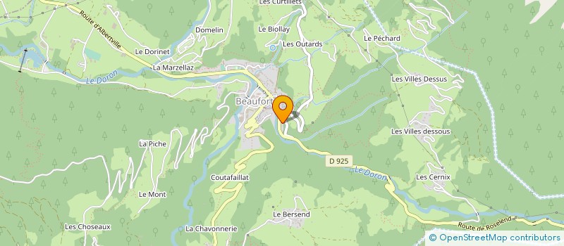 localisation de l'entreprise MADAME OLGA GACHET  BEAUFORT