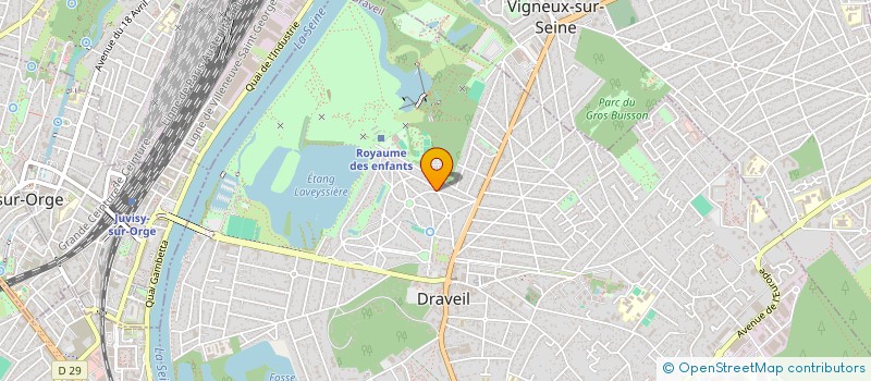 localisation de l'entreprise MADAME OLGA GIRVEAU à DRAVEIL
