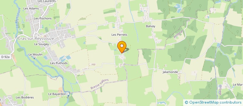 localisation de l'entreprise MADAME OLGA JOLY  BRESSE VALLONS