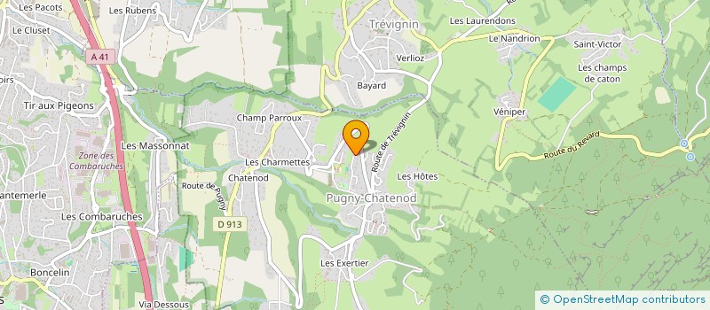 localisation de l'entreprise MADAME OLGA KALININA  PUGNY-CHATENOD