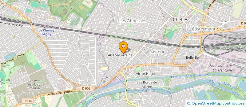 localisation de l'entreprise MADAME OLGA KAPECHUK  CHELLES