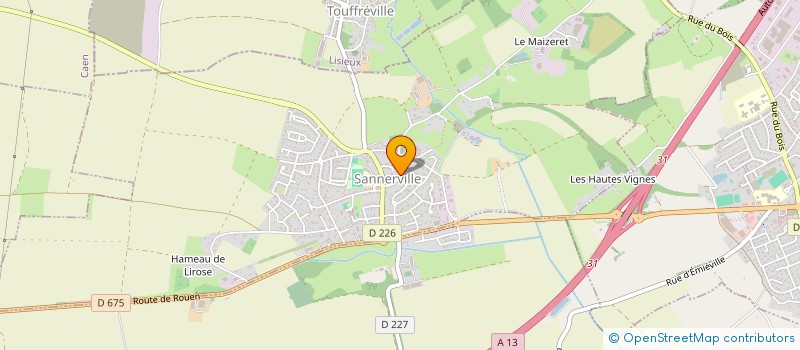 localisation de l'entreprise MADAME OLGA KIRITCHENKO  SANNERVILLE