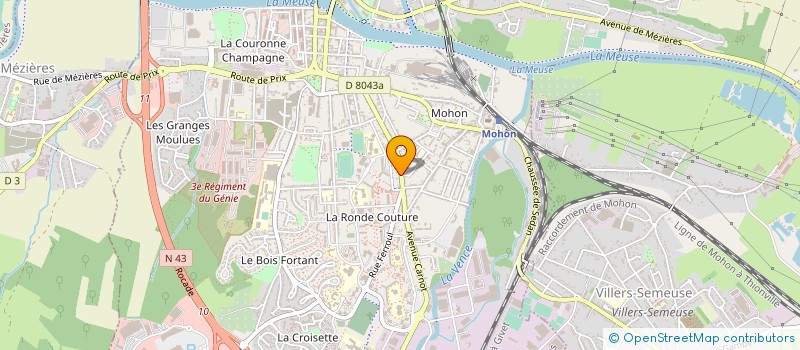 localisation de l'entreprise MADAME OLGA KLIMOVITCH  CHARLEVILLE-MEZIERES