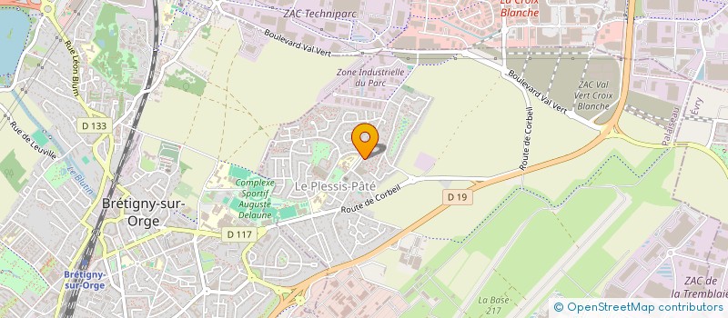 localisation de l'entreprise MADAME OLGA LALU IPOKU  LE PLESSIS-PATE