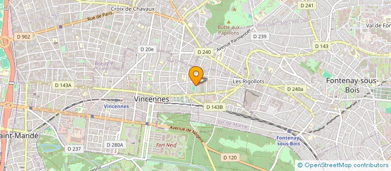 localisation de l'entreprise MADAME OLGA MARTINEZ FAUS à VINCENNES