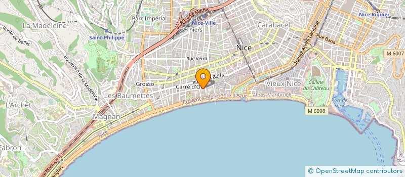 localisation de l'entreprise MADAME OLGA MATHIS à NICE