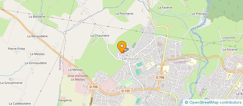 localisation de l'entreprise MADAME OLGA MEIGNE à LECOUSSE