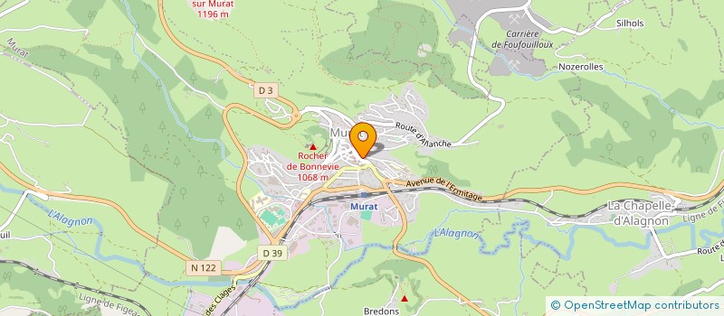 localisation de l'entreprise MADAME OLGA MOLINIER à MURAT