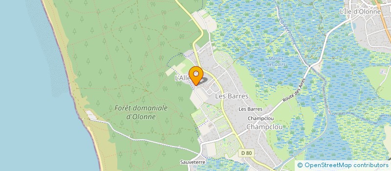 localisation de l'entreprise MADAME OLGA PINEAU à LES SABLES D'OLONNE