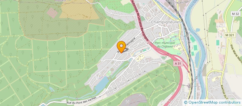 localisation de l'entreprise MADAME OLGA SANCHEZ FERNANDEZ  CHAMPIGNEULLES